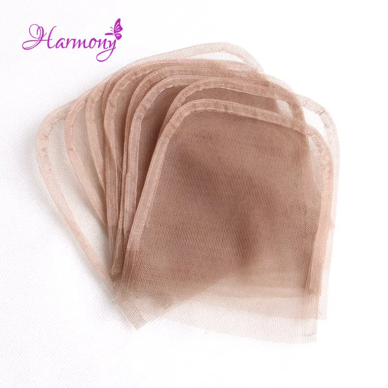 

Harmony 10pcs/lot Lace closure frontal base 4x4'' brown color swiss lace wig caps for making closure wig accessories