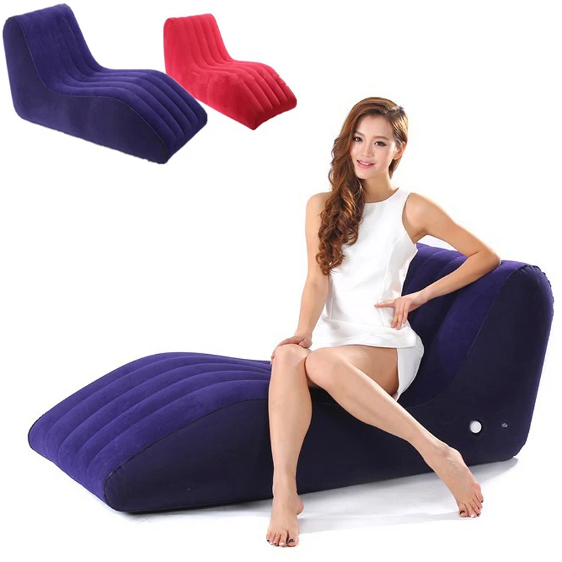 2018 Rushed S Shaped Inflatable Air Sofa Sex Chair Adult Fetish 