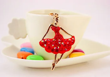 

free shipping 30pcs/lot rhinestone dancing girl keychain purse hanger bridal showers girl birthday party gifts souvenirs