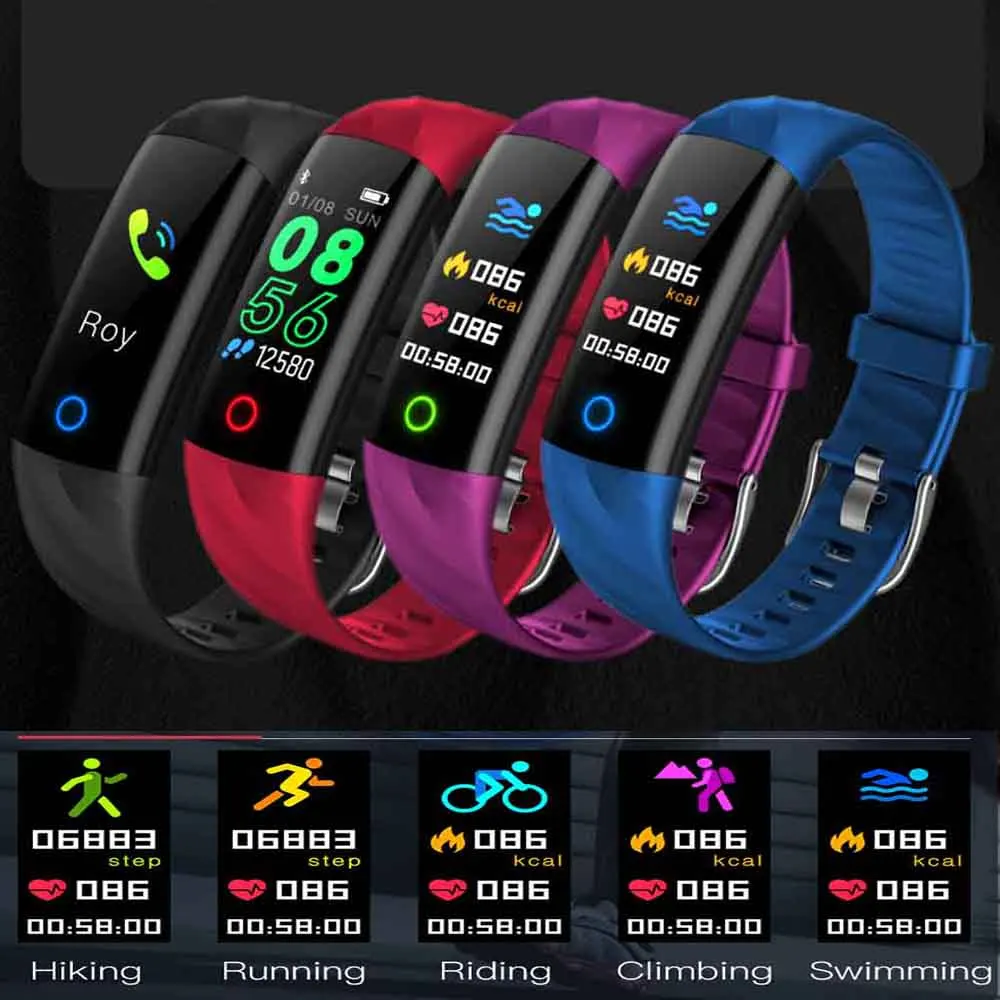 

Valdus S5 Smart Wristbands Fitness Tracker Sport Bracelet Heart Rate Monitor Step Counter Smartband Pedometer For Android iOS
