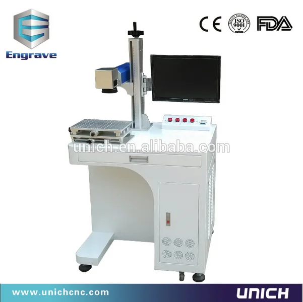 

Great features UNICH 10w/20w/30w metal and nonmetal plastic laser marking machine