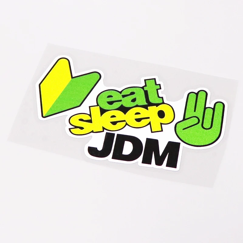 YJZT 13 1 см * 7 модная спортивная Автомобильная наклейка JDM EAT SLEEP из ПВХ