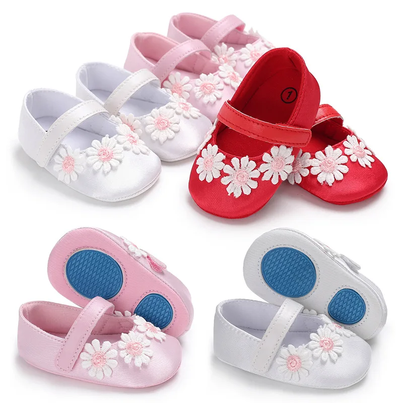 Baby First Walkers Baby Shoes Fashion Flower Non slip Princess Shoesin