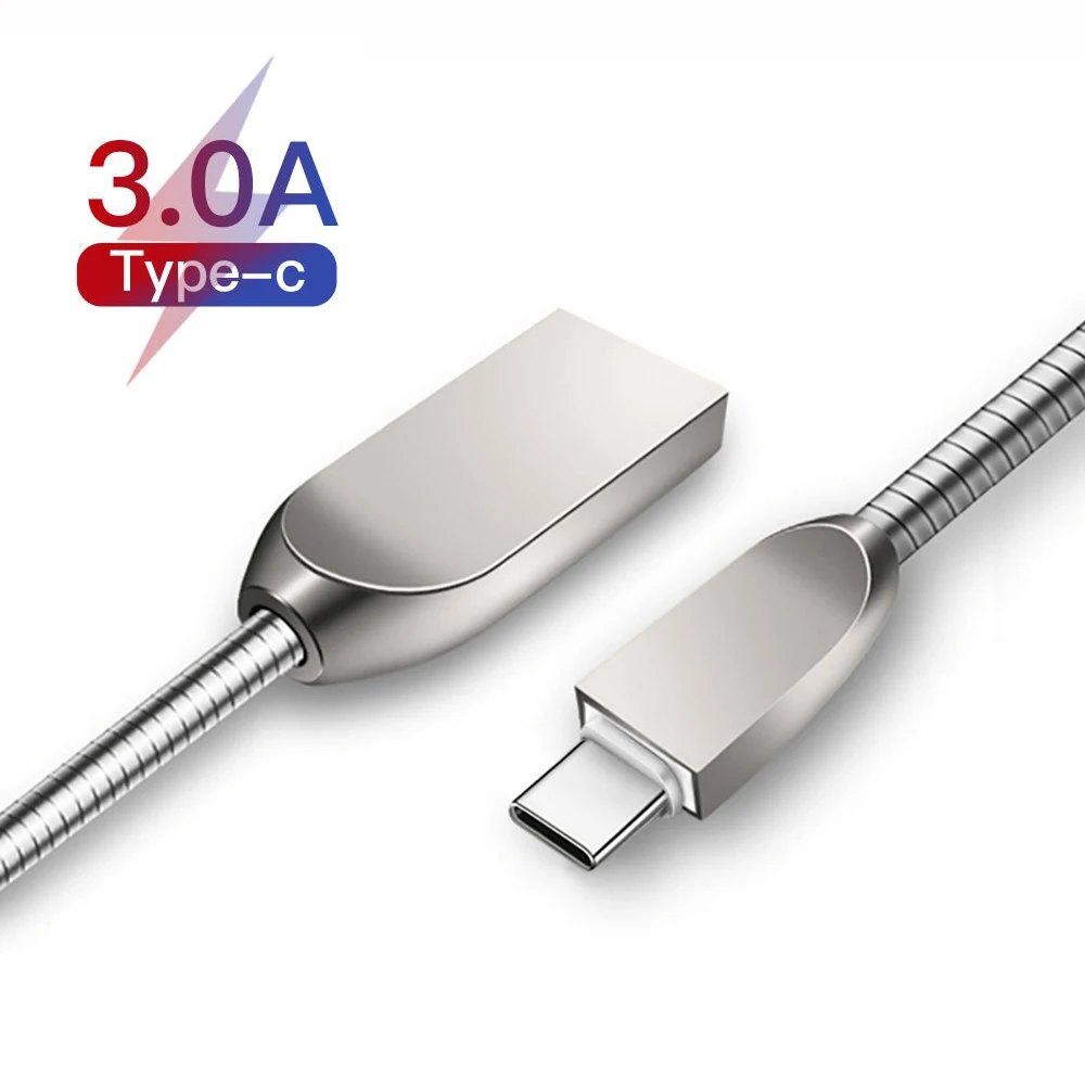 

USB Type c Cable QC 3.0 3A Fast charging Cable for Samsung s10 s9 s8 huawei P30 pro lighting Cable for iphone 8 X XS Zinc alloy