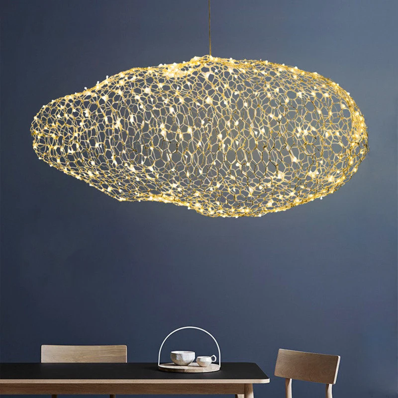 Modern Creative Cloud Light Fixtures Led Pendant Lamp Starry Modern Creative Cloud Light Fixtures Led Pendant Lamp Starry Personality Hotel Restaurant Bar Designer Firefly Moderne Re In Chandeliers From Lights