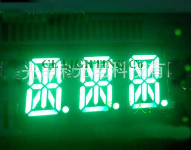 

0.54" inch 3 Digits 16 Seven Segment Green LED Numeric Digital Display Common Cathode