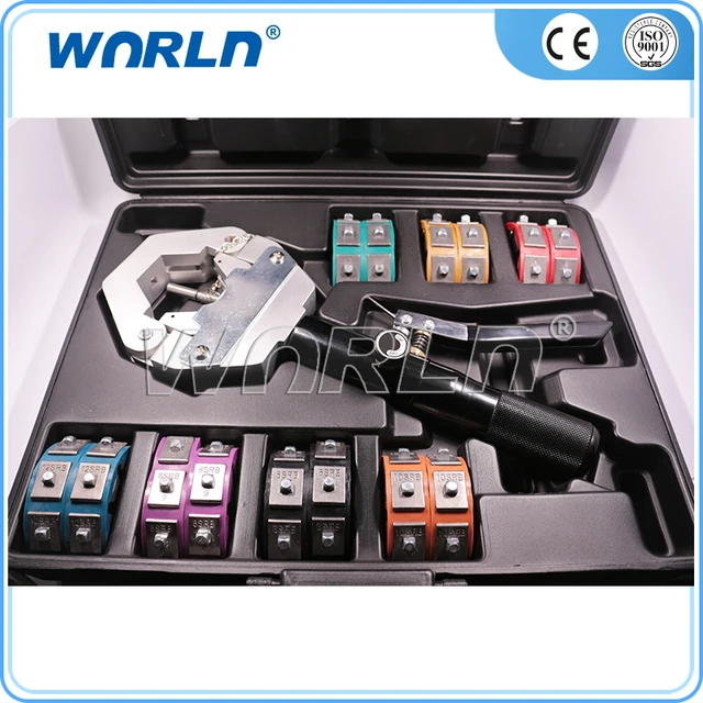 Air Conditioner Hydraulic Hand Operated Hose Crimper Tool Crimping