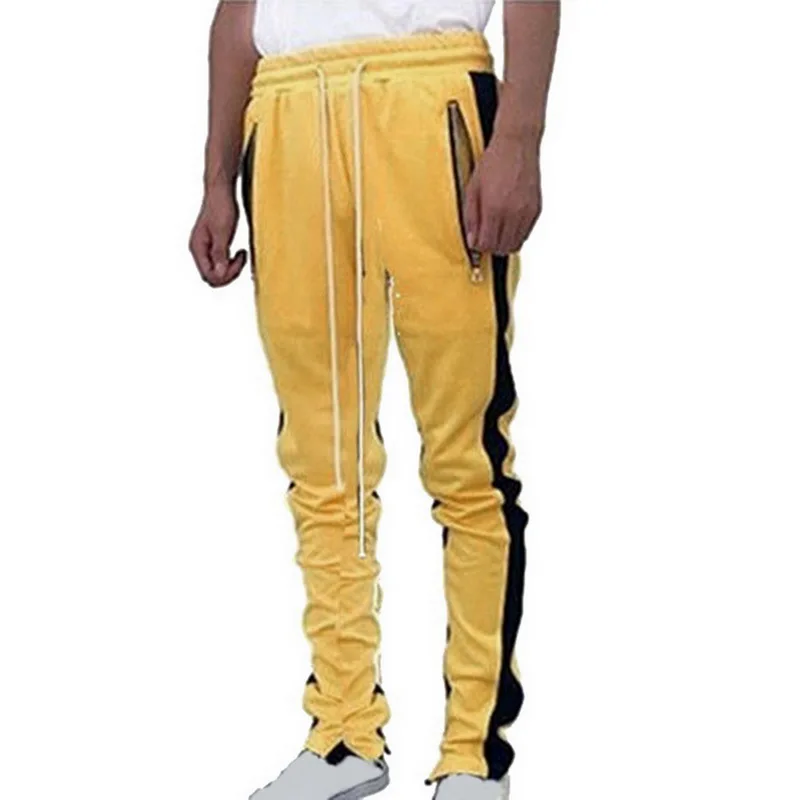 2019 neue Männer Lauf Hosen Patchwork Fitness Casual Elastizität Leggings Männlichen Fotball Fußball Sport Jogger Gym Training Hosen