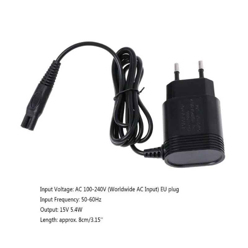 2 зубец бритва Зарядное устройство EU Plug Мощность адаптер Электрический для