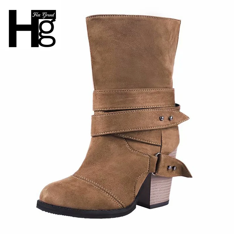 square chunky boots