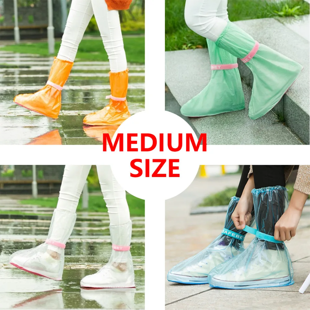 Reusable Raincoat Rain Shoe Boots Cover Overshoes fishing Shoes Women