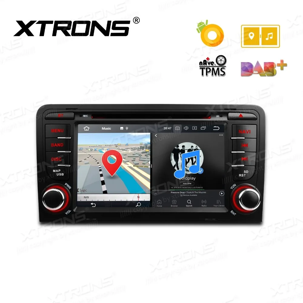 Clearance XTRONS 7" HD Android 8.0 Octa Core GPS Radio Car DVD Player for Audi A3 2003 2004 2005 2006 2007 2008 2009 2010 2011 2012 S3 RS3 0