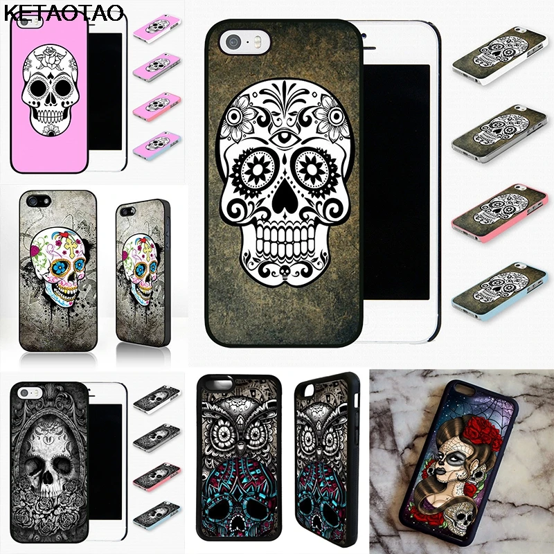 KETAOTAO ORNATE GOTH SKULL AND FLOWERS Phone Cases for Samsung S3 S4 S5 S6 S7 S8 S9 NOTE 4 5 7 8 Case Soft TPU Rubber Silicone | Мобильные