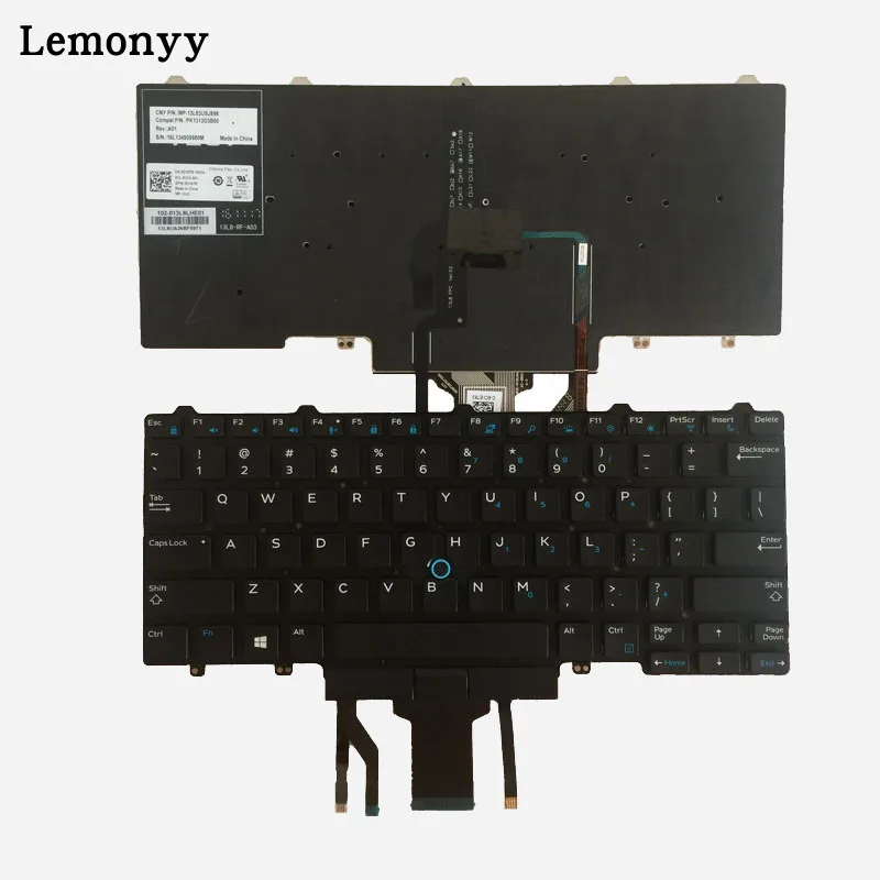 US New laptop keyboard for DELL Latitude E7250 E5450 E7470 7250 E7450 English layout with backlit k