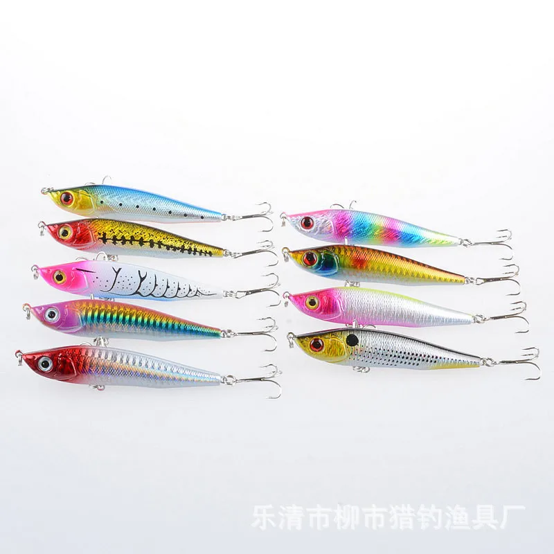 

9Pcs/Lot Super Long Throwing Sinking Pencil Fishing Baits 9.5cm 21g Plastic Hard Isca Artificial Bionic Squid Lure Tackle