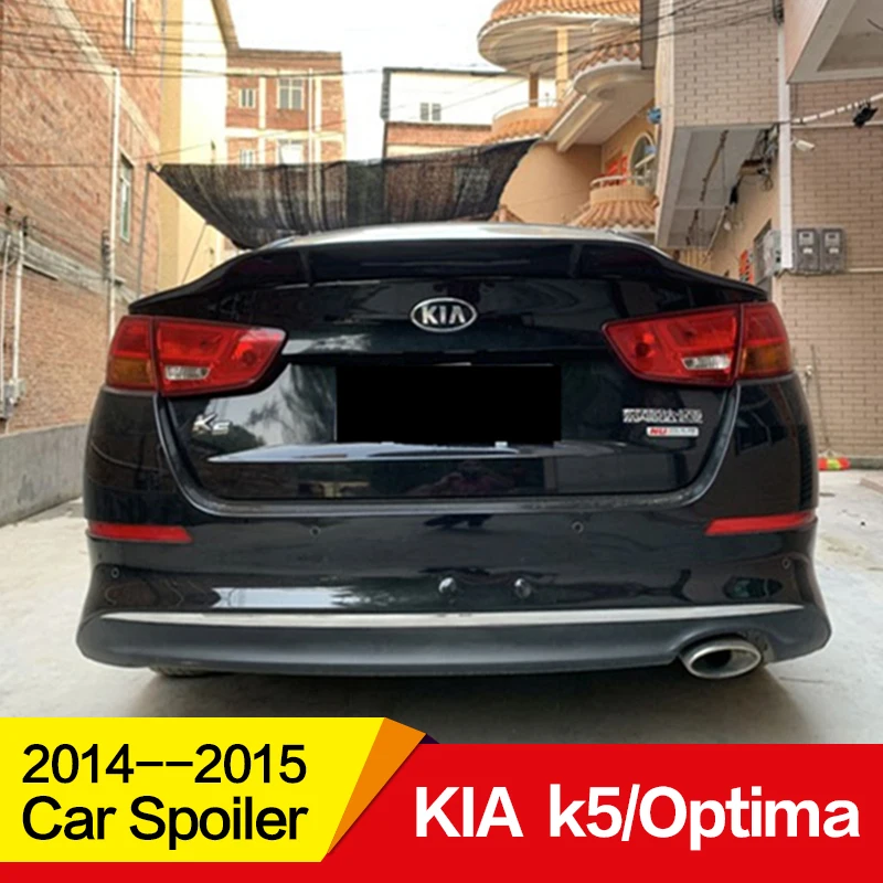 Используется для KIA k5/спойлер Optima год глянцевое углеродное волокно/FRP заднее крыло R стиль спойлер, аксессуары