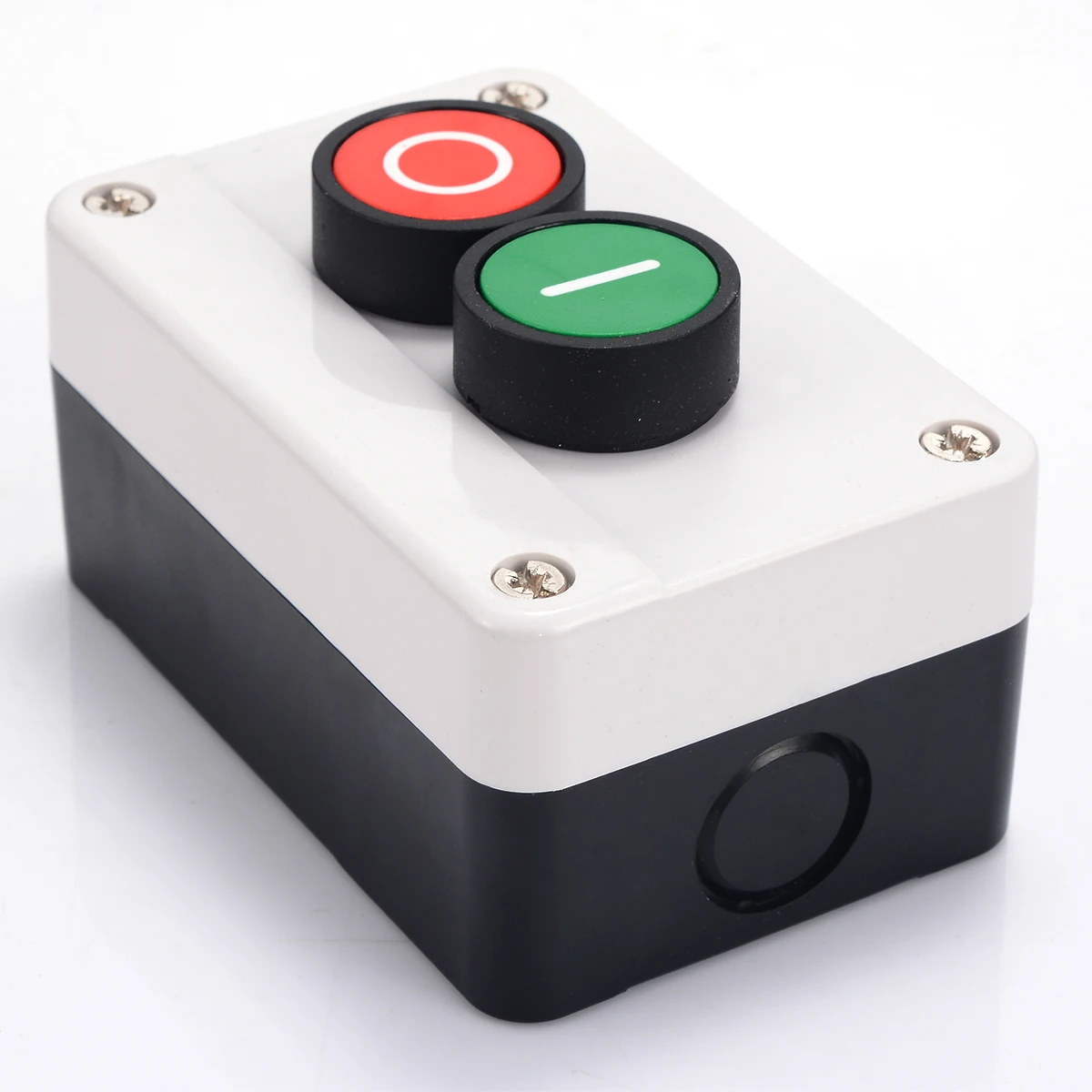 New 1pc Push Button Station Switch Remote Start Stop Motor Solenoid IP55 Button Box For Indoor Outdoor Use High Quality