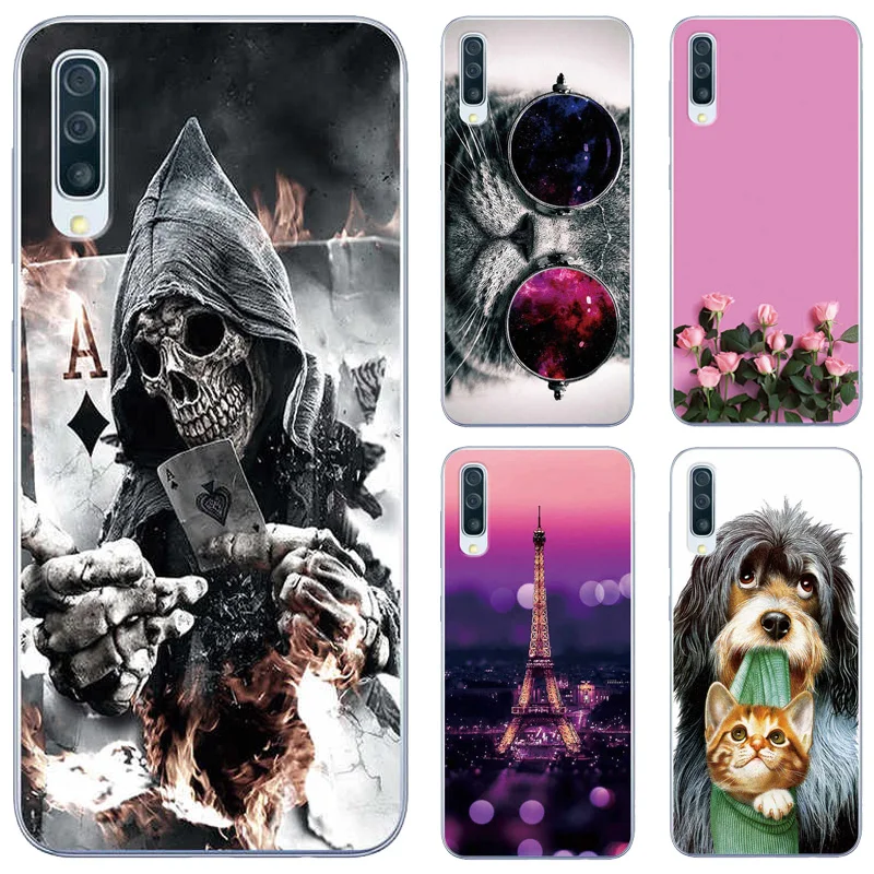 

Case For Samsung Galaxy A50 Case Patterned TPU Soft Shell Case For Samsung Galaxy A50 A 50 SM-A505F A505F A505 Phone Back Cover