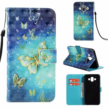 

Flip Wallet PU Leather Case Cover Stand Card Holder Pattern For Samsung Galaxy J7 Duo Walle Case Flip Stand Magetic Cover