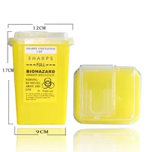 Plastic Sharpe Containers For Tattoo Artists Newest Tattoo Yellow Sharps Container Biohazard Needle Disposal Free Shipping
