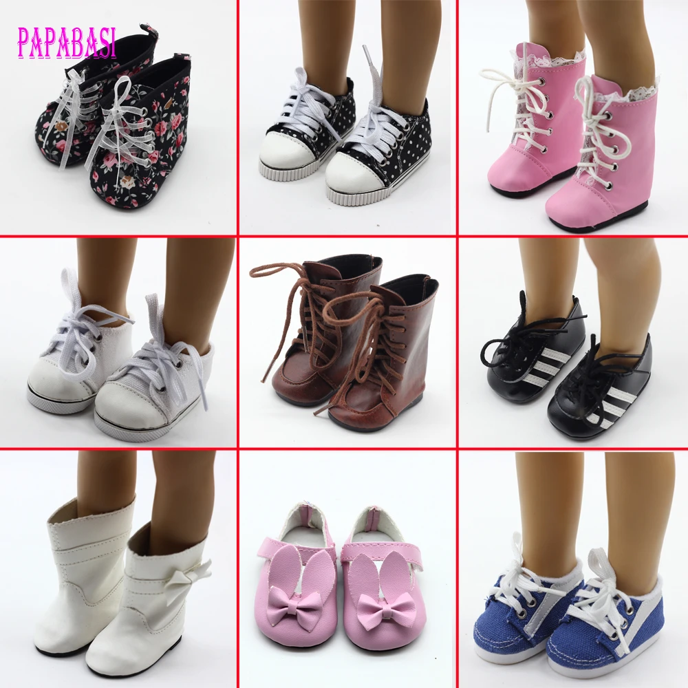 女の子の人形の靴 1ペア 18インチ 45cm 弓付き人形の靴 43cmの人形のブーツのようなアクセサリー Shoes For Dolls Doll Bootsfor Dolls Aliexpress