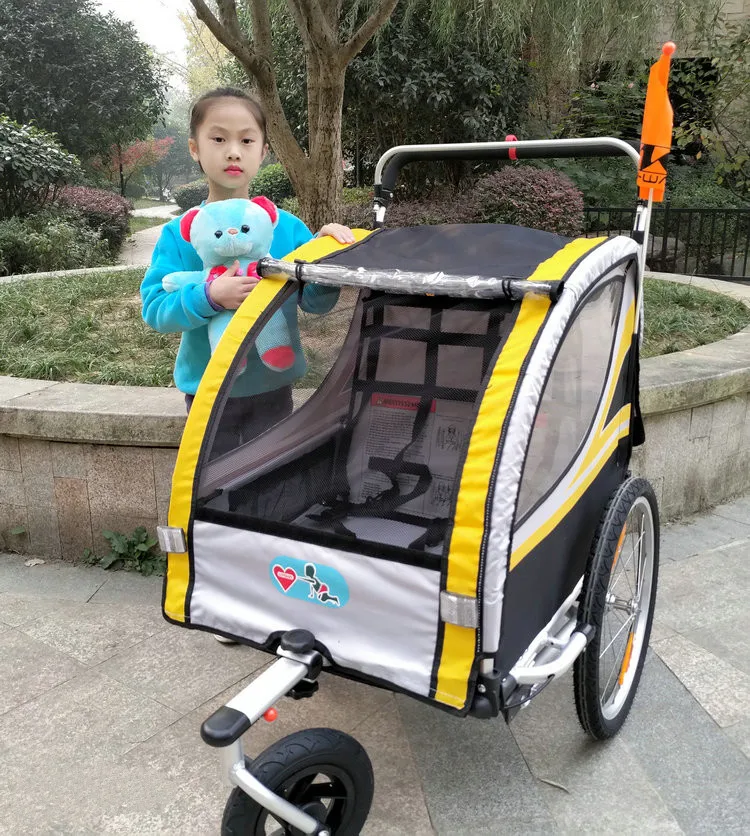 Lovebaby, 20 дюймов, воздушные колеса и рама из алюминиевого сплава, детский бегущий велосипед, прицеп, сильная, Противоударная коляска с ручным тормозом