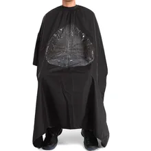 1 шт. для взрослых полиэстер черный Резка волос Водонепроницаемый Ткань Салон Парикмахерская платье Кабо Парикмахерские парикмахер se11