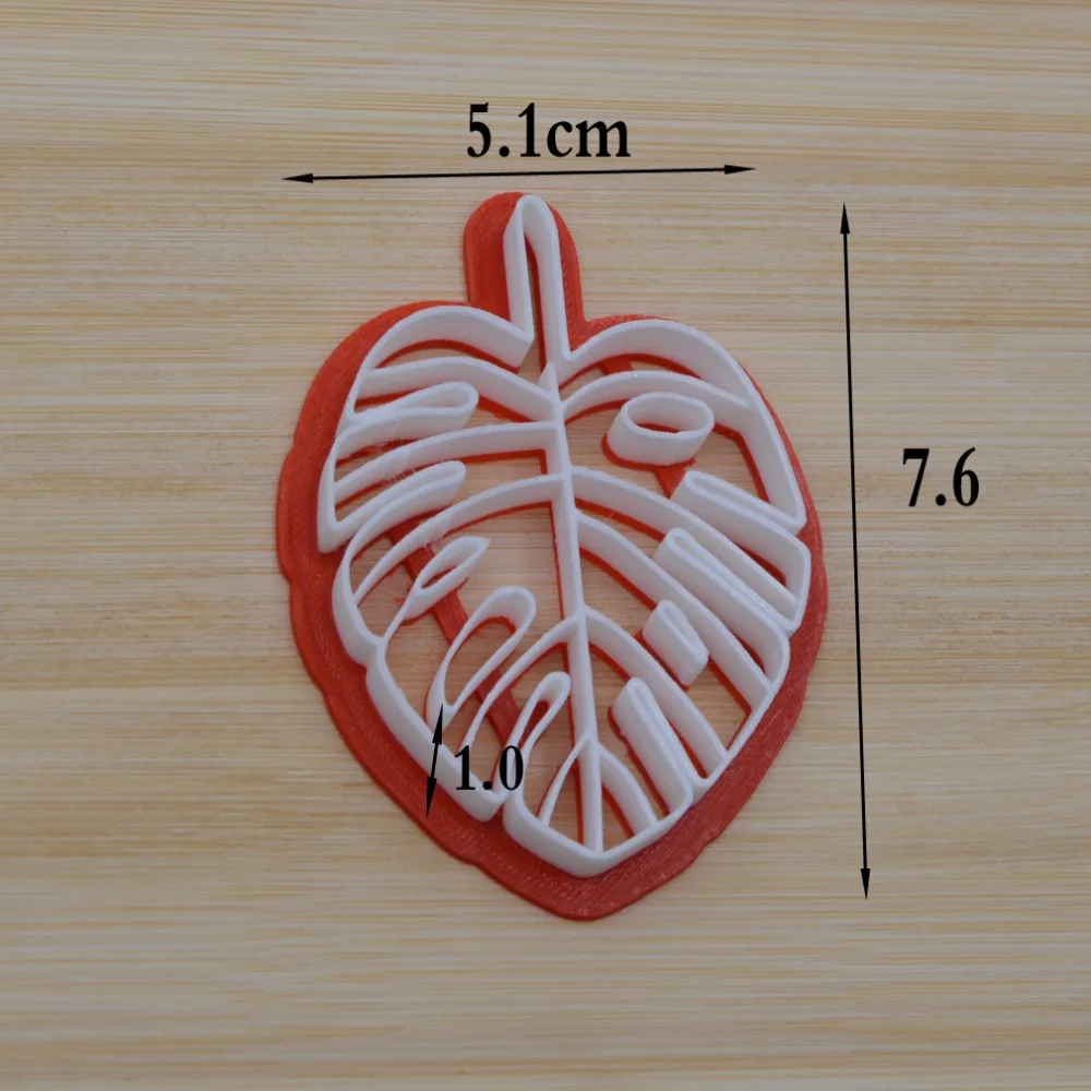 1 шт. формы для украшения торта в виде листьев украшения помадки резак инструменты PLA торт печенье Форма для выпечки DIY Инструменты для выпечки
