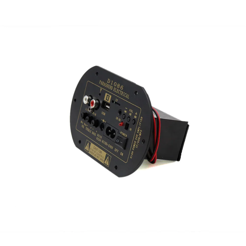 UXCELL автомобиля DC12V/24 V AC100-240V 30 Вт MP3 USB TF Аудио Мощность усилитель доска подходит для детей 6, 8, 16 дюймов