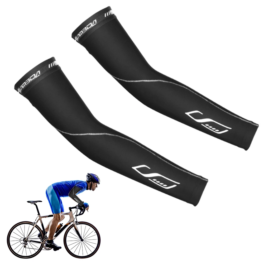 

2Pcs Outdoor Windproof Cycling Arm Warmer Arm Protection Sleeve Cover Sports Safety Armguard For Basketball Running Volleyball