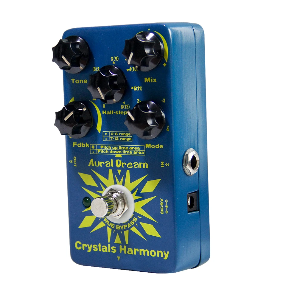Aural Dream Crystals Harmony Effects guitar pedal so as to produce two sounds on different time point 4 different models Aural Dream Crystals Harmony Effects guitar pedal so as to produce two sounds on different time point 4 different models