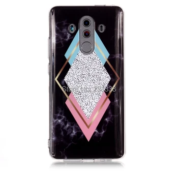 

C-ku Marble Flower Soft TPU IMD Case For Huawei MATE RS 10 PRO MATE 9 P8 LITE 2017 P9 LITE MINI P10 Unicorn Skin Cover 100PCS