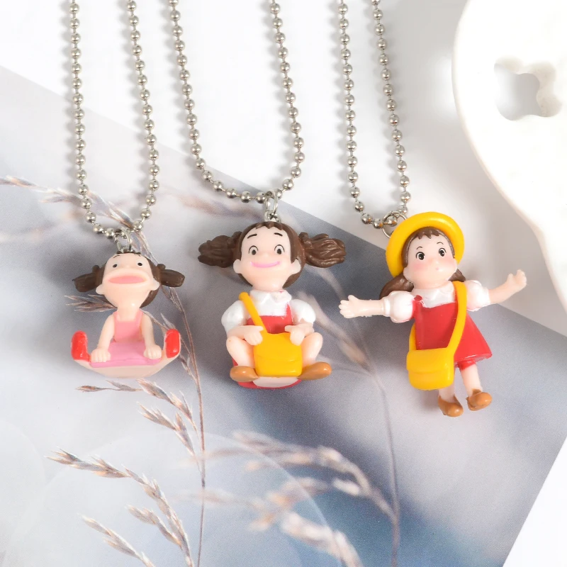 QIHE ювелирные изделия 6 видов Totoro Little Sister Mei колье мультфильм для девочек Тоторо из