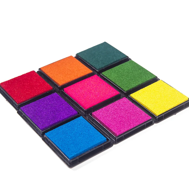 

Variety of optional 4cm Ink Pad Scrapbooking Colorful Inkpad Stamp Sealing Decoration Fingerprint Stencil Card Making DIY Crafts