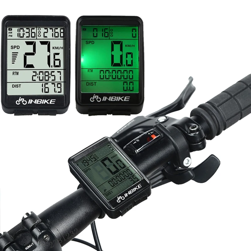 2017 New INBIKE Bicycle Computer Waterproof Bike Speedometer Wireless Cycle Velometer Odometer Accessories Stopwatch | Спорт и