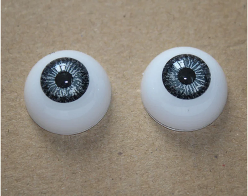22 мм полукруглые Акриловые Глаза для новорожденной куклы, комплект для малышей, 1 пара, горячие аксессуары для куклы, эльф на полке, глазные яблоки - Цвет: as pictur