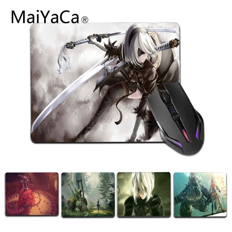 

MaiYaCa Hot Nier Automata Comfort small Mouse Mat Gaming Mouse pad Size for 25X29cm Rubber Mousepads