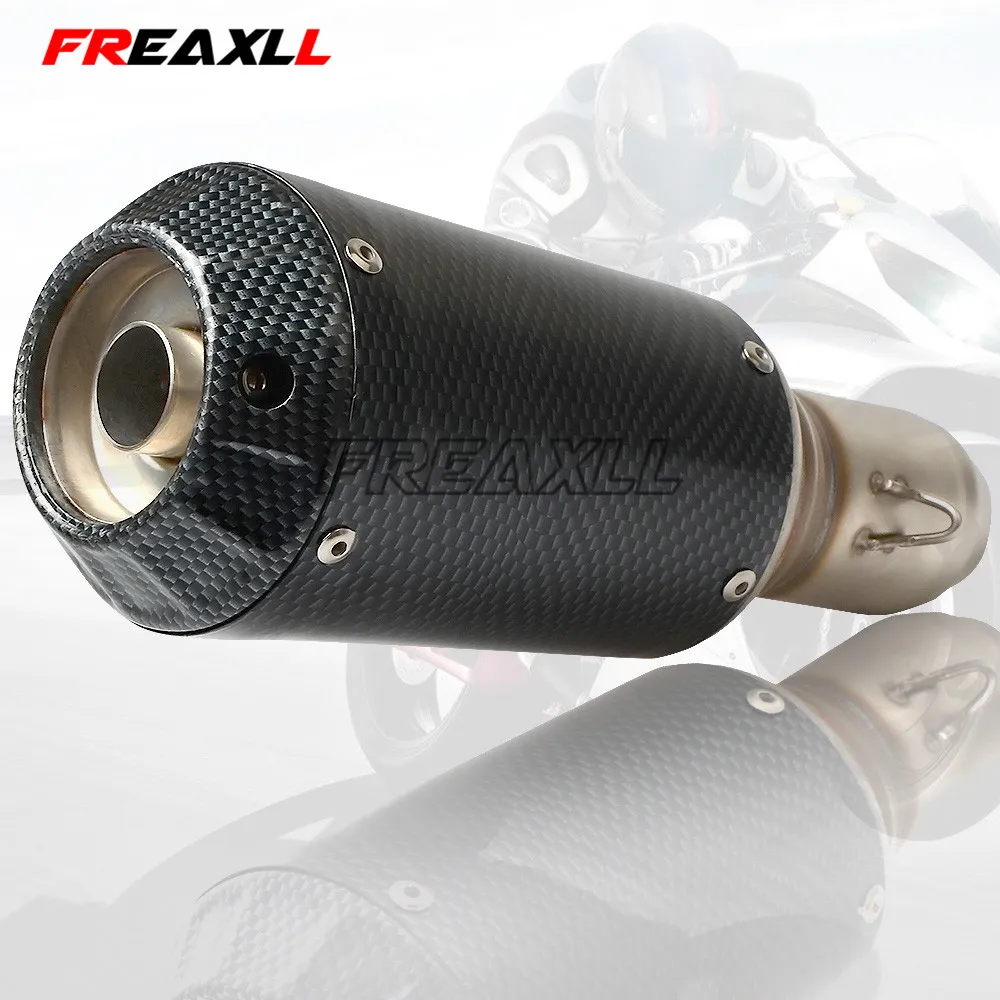 Universal 36-51mm Modified Motorcycle Exhaust Pipe Muffler For Yamaha FJR1300 for BMW 125 FZ07 09 FZ1 FZ8 FZ6R MT09 MT07 Universal 36-51mm Modified Motorcycle Exhaust Pipe Muffler For Yamaha FJR1300 for BMW 125 FZ07 09 FZ1 FZ8 FZ6R MT09 MT07