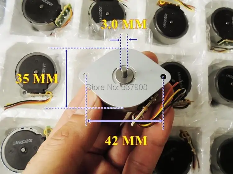 1 шт. японский FDK 35 мм двухфазный четырехпроводной круговой шаговый двигатель