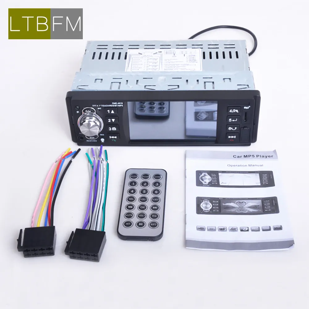 Автомагнитола LTBFM с сенсорным экраном 1din RDS мультимедиа MP5 автомобильная