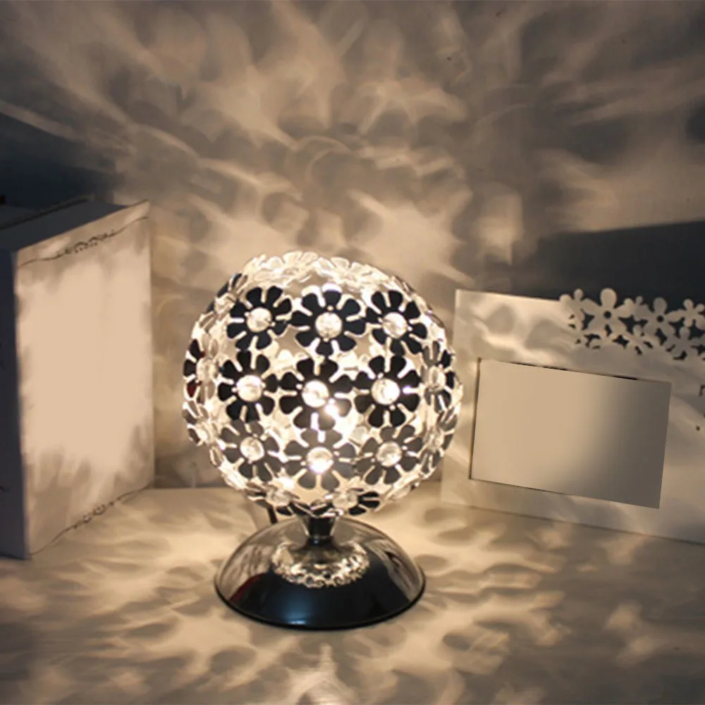 

Modern Crystal Table Lamps For Bedroom,Living Room,Study,Office Modern Crystal Silver Desk Lamp