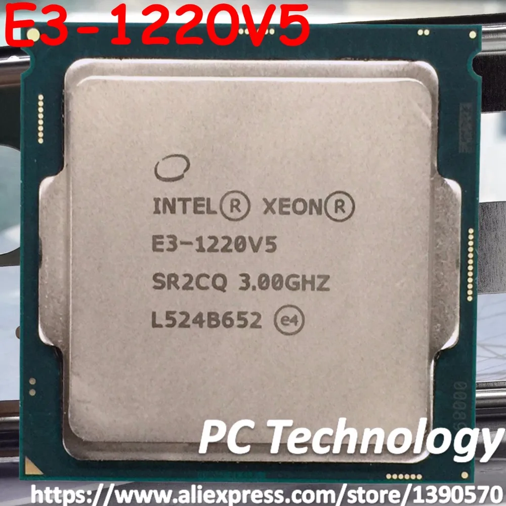 Процессор Intel Xeon E3-1220V5 3,00 ГГц 8 м 80 Вт LGA1151 E3-1220 V5 четырехъядерный процессор E3 1220 V5 E3 1220V5