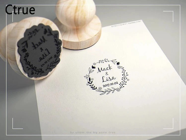 Stationery Handmade DIY Stamp Props Wooden Seal Seal Rubber Stamps Photo 