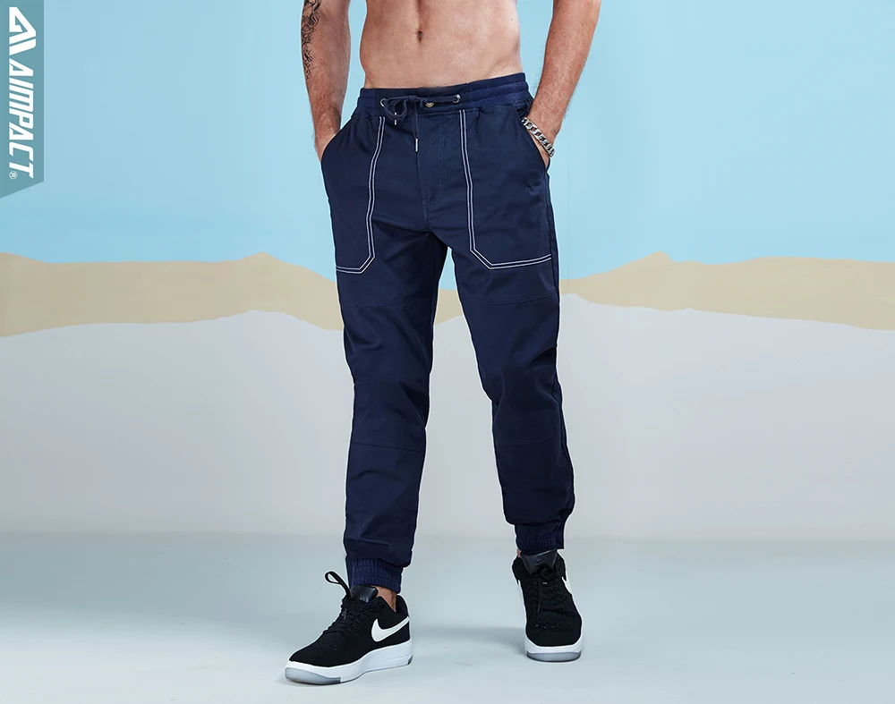 Aimpact 2017 Men Casual Pants Fashion Chino Jogger Pant  (13)