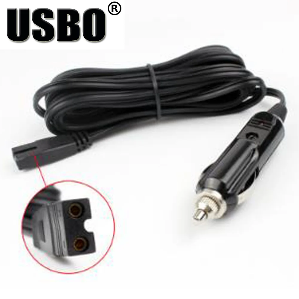 

Black 1.8M 12V24VDC Copper Car refrigerator power cord Online extension cable conversion Adapter plug Electric Wire Fridge Cable