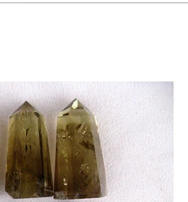 

wangfafa8800002067++ 2pc NATURAL Citrine smokey quartz crystal Point healing
