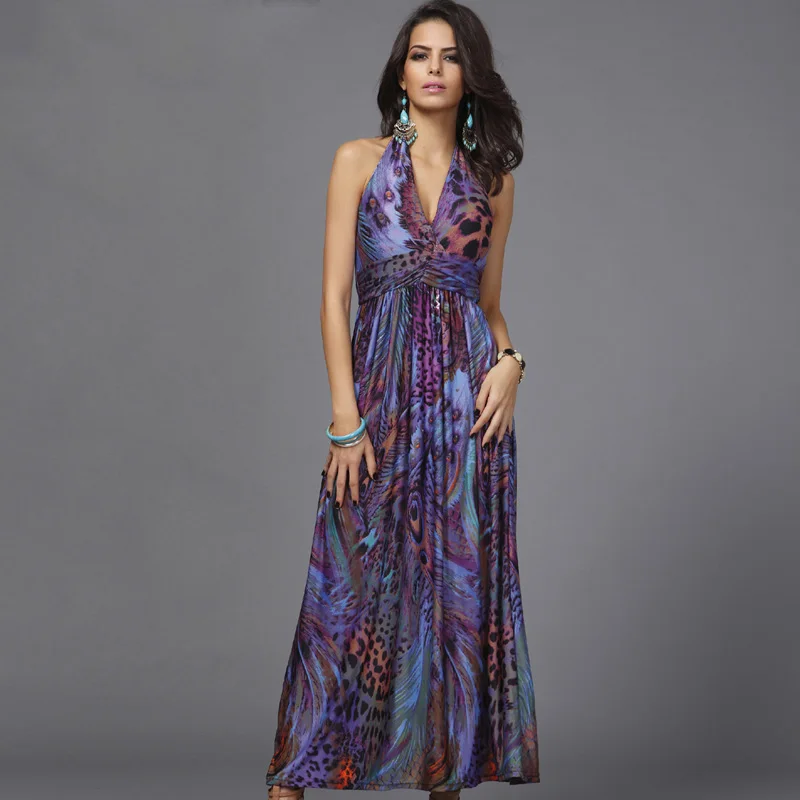 colorful maxi dress plus size