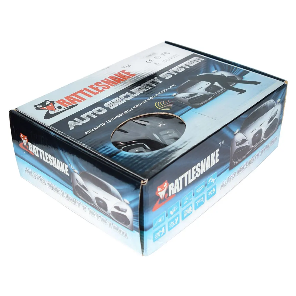 

ETF 898E-N20 one way car alarm with remote start 15V 6tones siren remote engine start anti theft device auto security system
