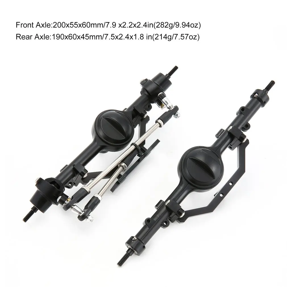 

Axle Gear Set Vehicle Mould Fitting Bridge Shell Metal Alloy Front And Rear Axles Set For RC Crawler Car D90 Axial SCX10 rc part