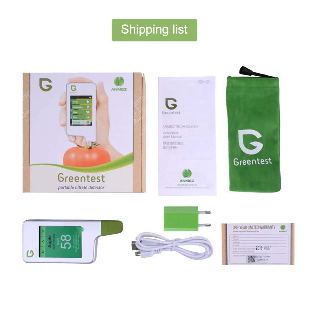 Цифровой нитратный тестер для пищевых продуктов GREENTEST 2 детектор нитратов